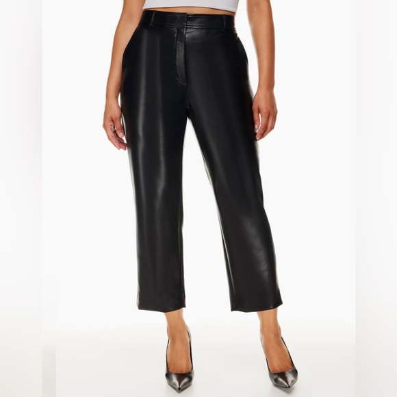 Aritzia command cropped leather pants. - Picture 1 of 3